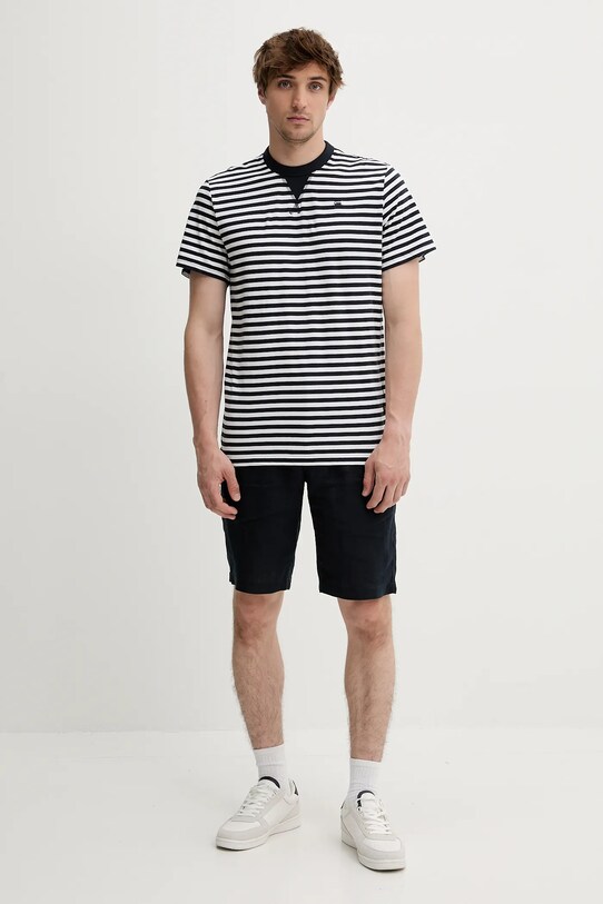 G-Star tricou din bumbac D25961.C339 bleumarin SS25