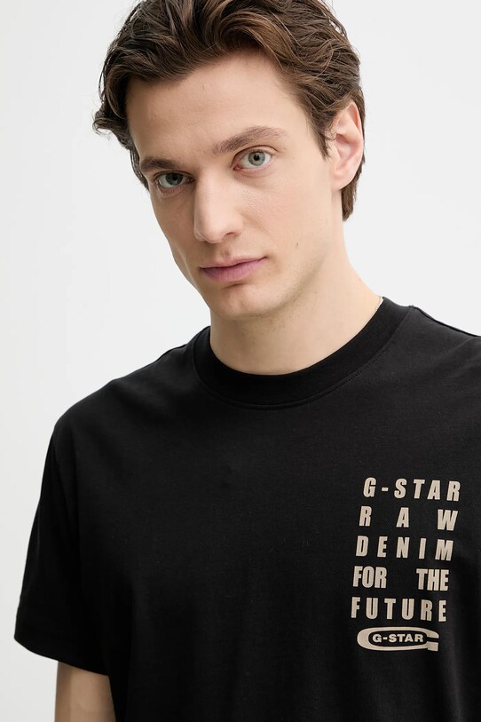 G-Star tricou din bumbac negru D25968.C506