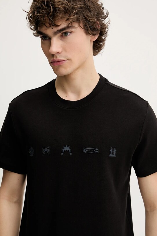 G-Star tricou din bumbac negru D25974.C812