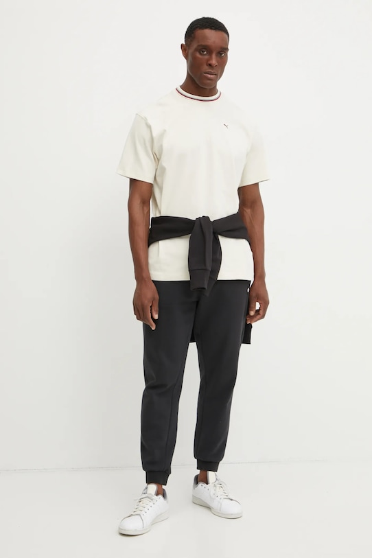 Bavlněné tričko Puma PALAIS ARTISAN 629394 béžová SS25