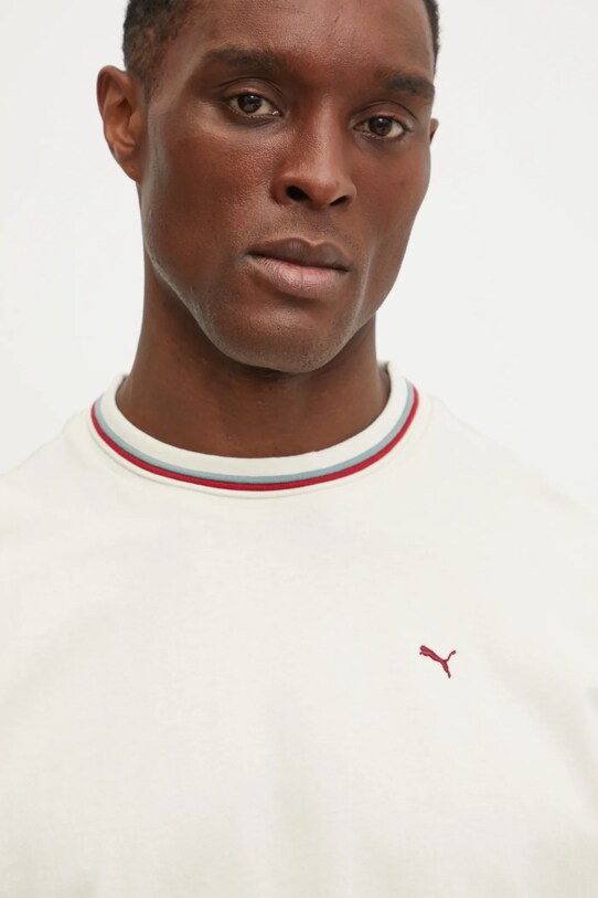 Хлопковая футболка Puma Palais Artisan бежевый 629394