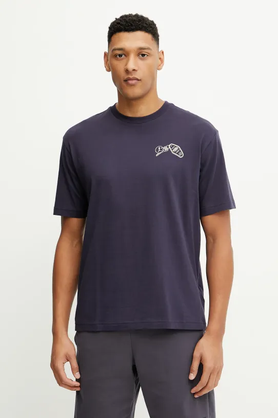 Puma t-shirt bawełniany 629636 granatowy SS25