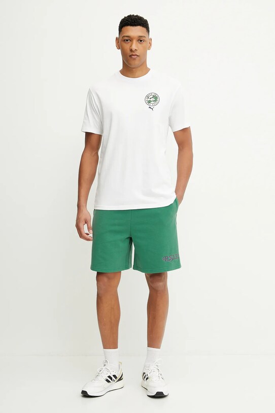 Βαμβακερό μπλουζάκι Puma 629639 λευκό SS25