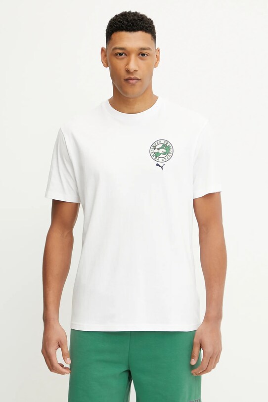 Abbigliamento Puma t-shirt in cotone 629639 bianco