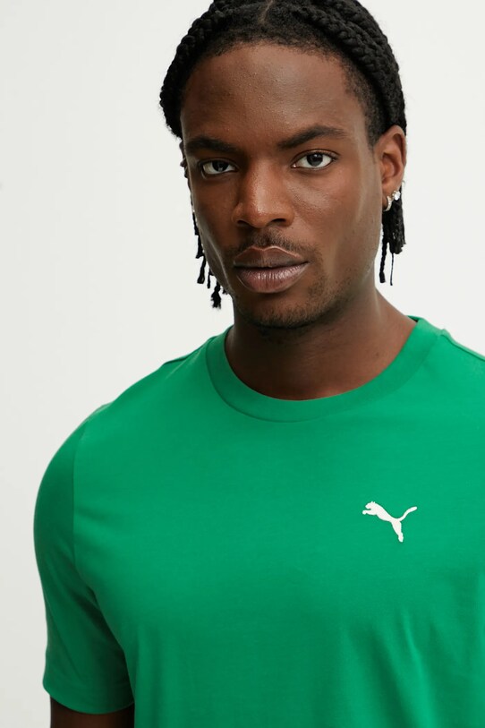 Puma tricou din bumbac verde 629644