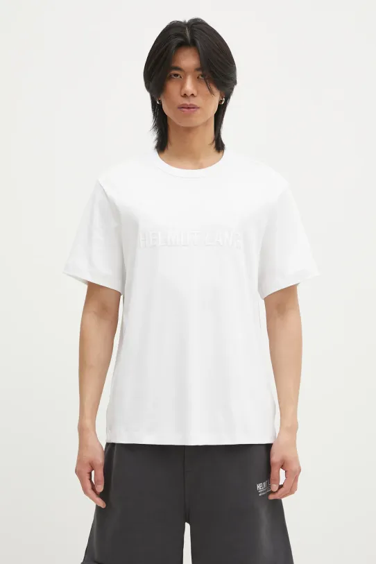 Helmut Lang t-shirt in cotone Logo Ov Tee.Hvy Ever rilassato bianco O04HM599