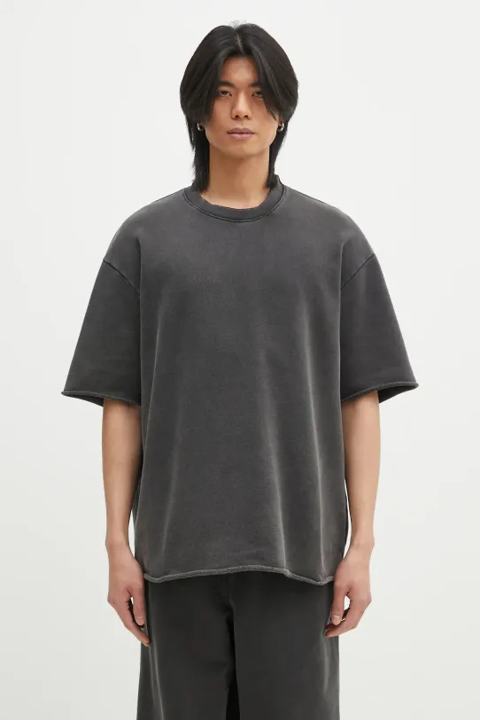 Helmut Lang t-shirt in cotone Gd Upstate Ov T.Cmbd rilassato nero O10HM501