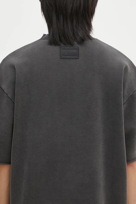 Helmut Lang t-shirt bawełniany Gd Upstate Ov T.Cmbd czarny O10HM501
