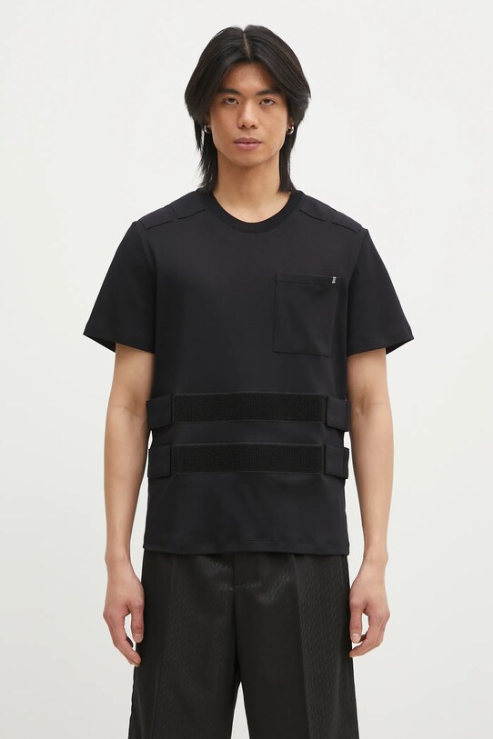 Bavlněné tričko Helmut Lang Armor Tee.Hvy Everyd O10HM507 černá SS25