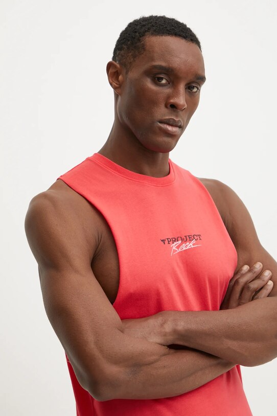 Under Armour tricou de antrenament Project Rock rosu 1389949