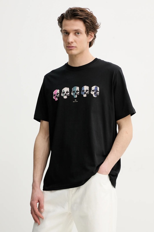 PS Paul Smith t-shirt bawełniany nadruk czarny M2R.011R.PP5129
