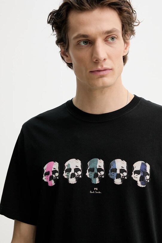 PS Paul Smith tricou din bumbac negru M2R.011R.PP5129