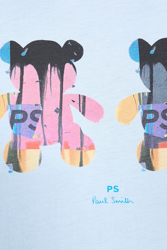 PS Paul Smith t-shirt bawełniany M2R.011R.PP5131 niebieski
