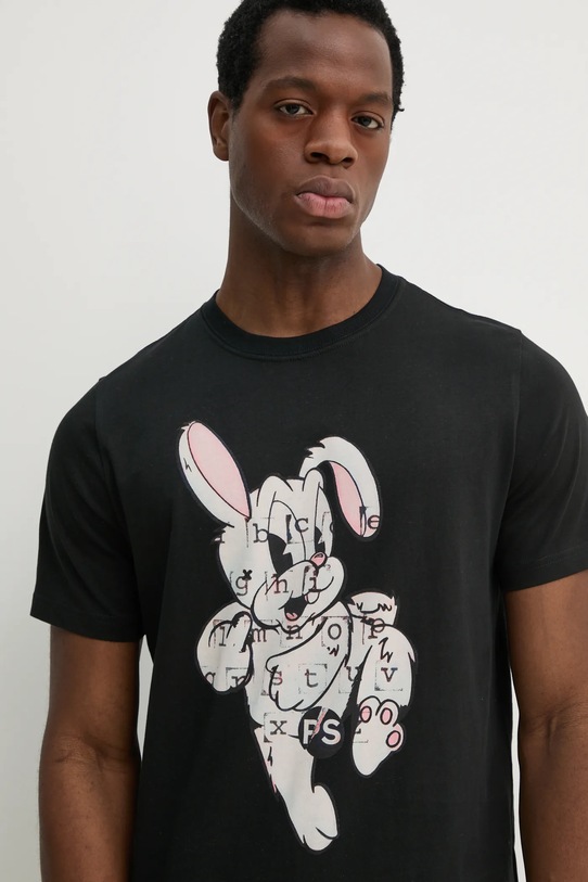 Bavlněné tričko PS Paul Smith černá M2R.011R.PP5132