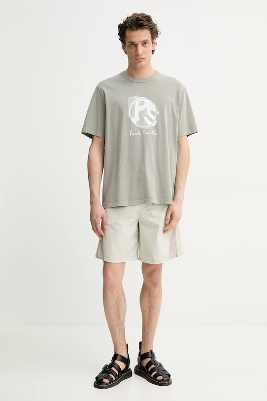 PS Paul Smith t-shirt bawełniany M2R.204Z.PP4817 szary SS25