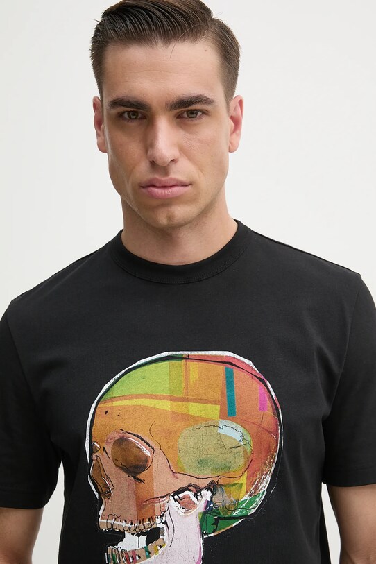PS Paul Smith tricou din bumbac negru M2R.220X.PP5119
