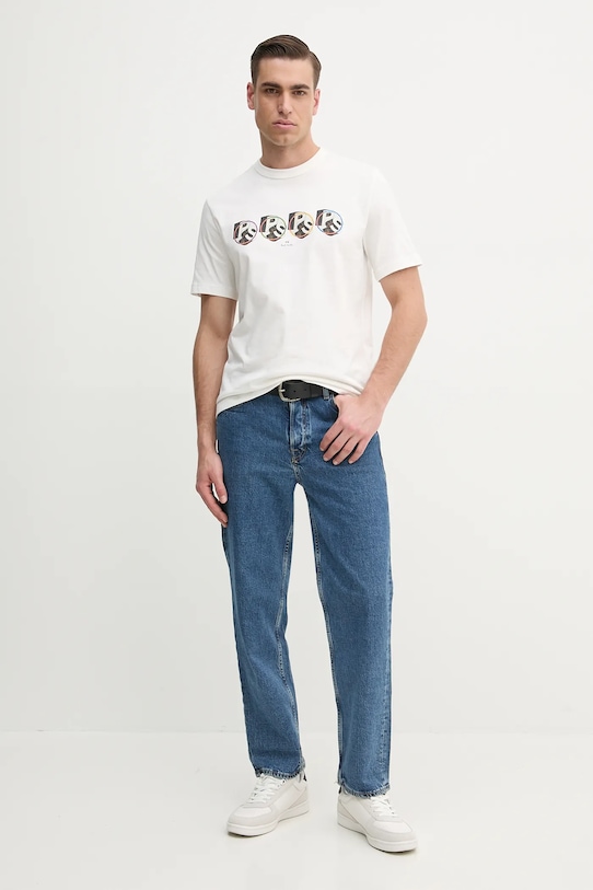 PS Paul Smith tricou din bumbac M2R.220X.PP5120 alb SS25