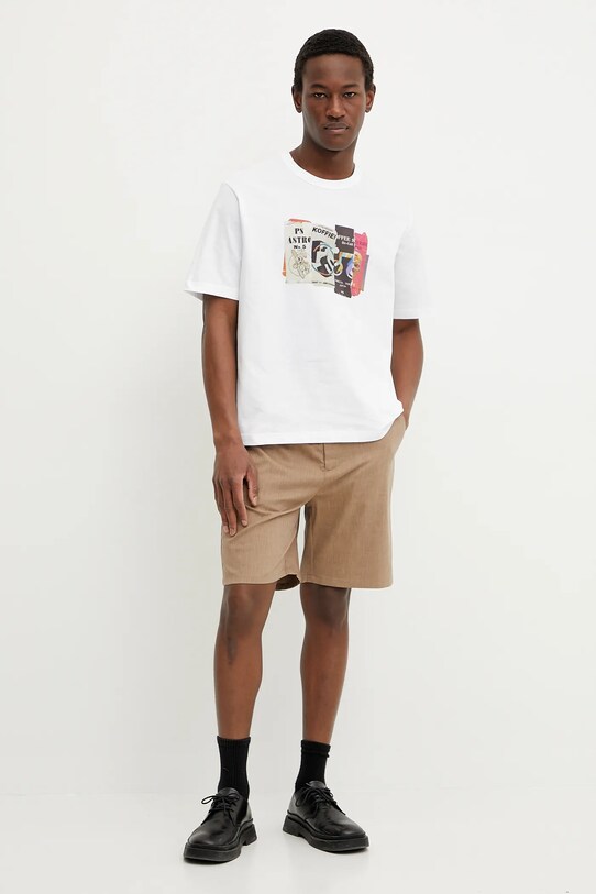 PS Paul Smith tricou din bumbac M2R.220X.PP5122 alb SS25