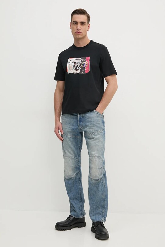 PS Paul Smith tricou din bumbac M2R.220X.PP5122 negru SS25