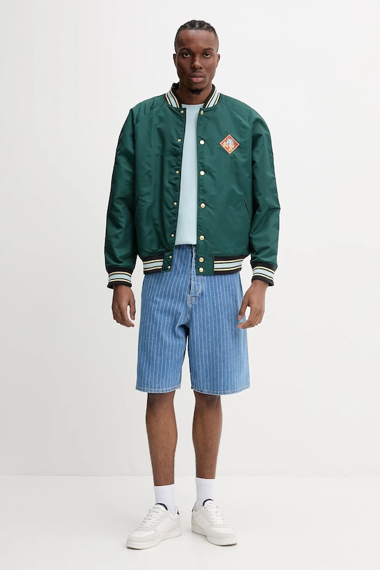 Bavlnené tričko Drôle de Monsieur Le T-Shirt Slogan G.TS203.CO002.LBE tyrkysová SS25