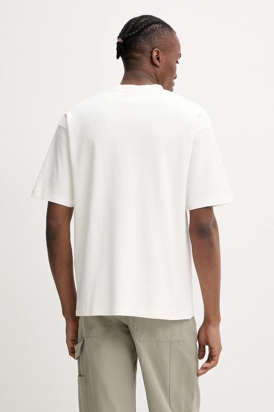 Îmbrăcăminte Drôle de Monsieur tricou din bumbac Le T-Shirt Tennis Court G.TS246.CO002.OW bej