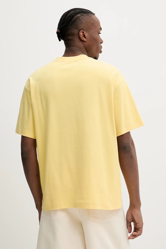 Îmbrăcăminte Drôle de Monsieur tricou din bumbac Le T-Shirt Tennis Court G.TS246.CO002.LYL galben