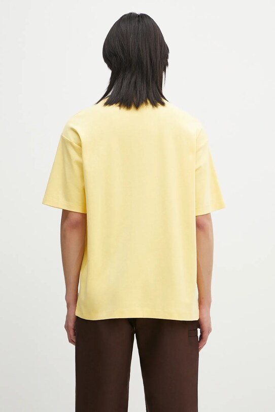 Clothing Drôle de Monsieur cotton t-shirt Le T-Shirt Tennis Court G.TS246.CO002.LYL yellow