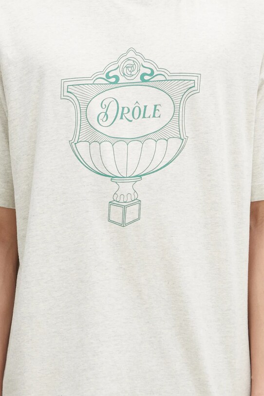 Drôle de Monsieur tricou din bumbac Le T-Shirt Drule Cup gri G.TS234.CO165.GY