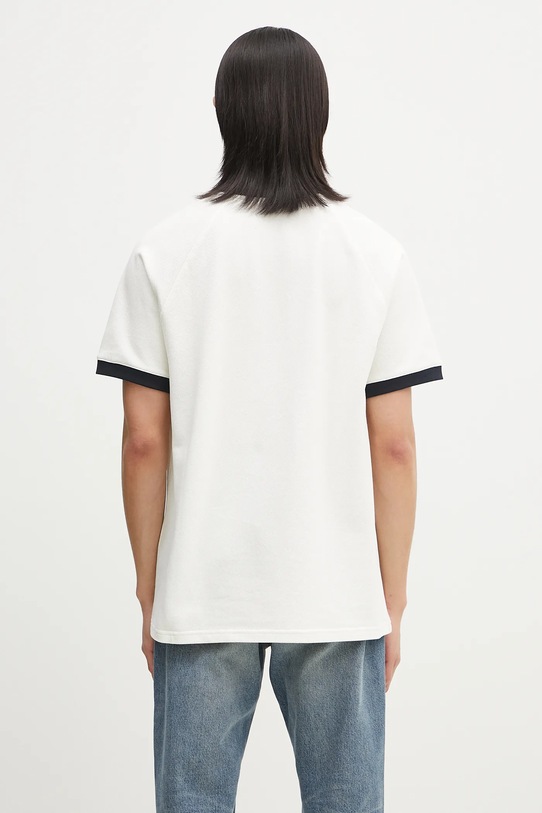 Одяг Бавовняна футболка Drôle de Monsieur Le T-Shirt Pique Drule Cup G.TS251.CO162.OW білий