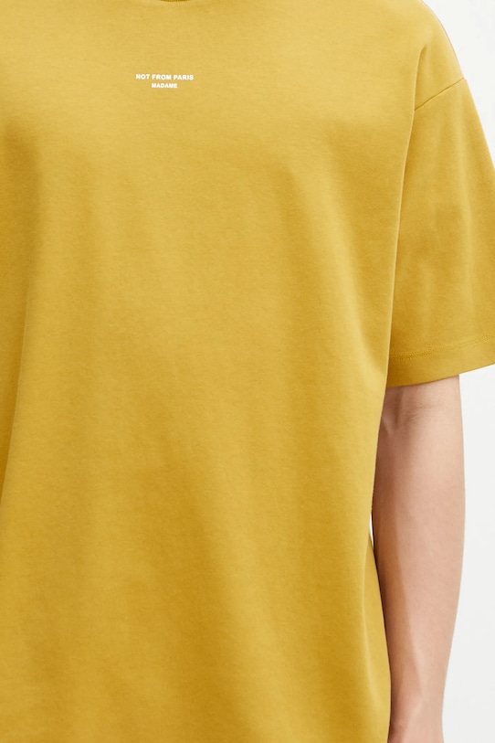 Pamučna majica Drôle de Monsieur Le T-Shirt Slogan Classique zelena G.TS202.CO002.MS