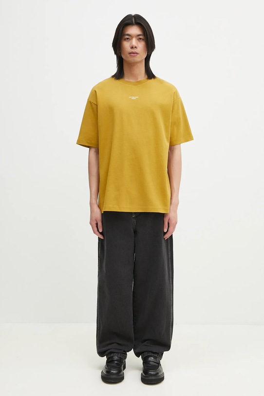 Pamučna majica Drôle de Monsieur Le T-Shirt Slogan Classique G.TS202.CO002.MS zelena