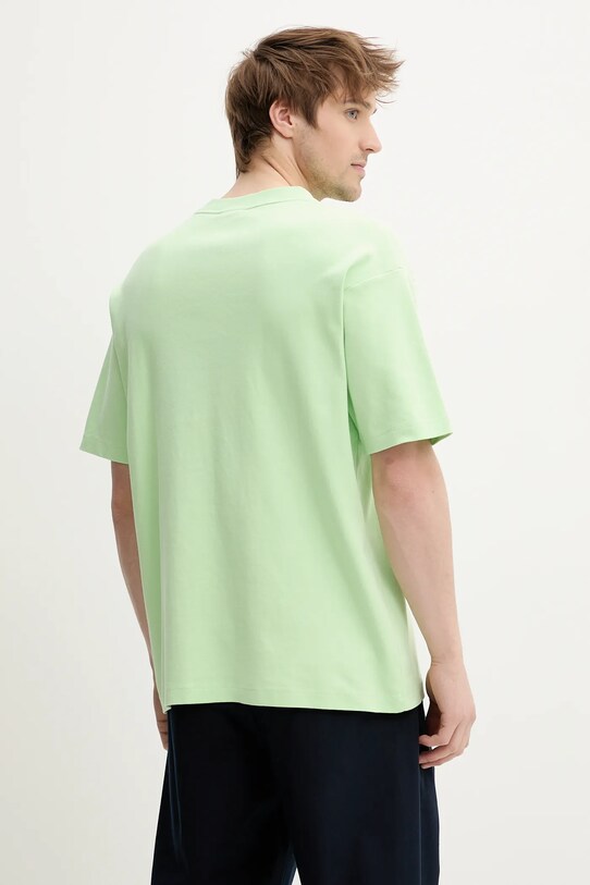 Îmbrăcăminte Drôle de Monsieur tricou din bumbac Le T-Shirt Slogan Classique G.TS202.CO002.LGN verde