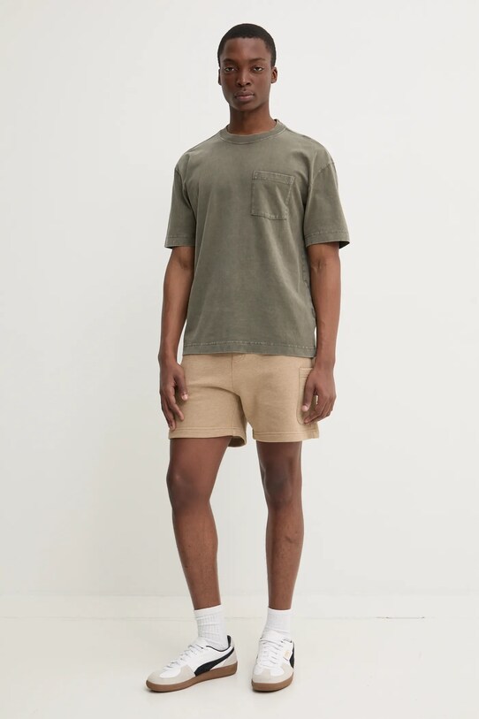 Hollister Co. tricou din bumbac KI324.5061.331 verde SS25