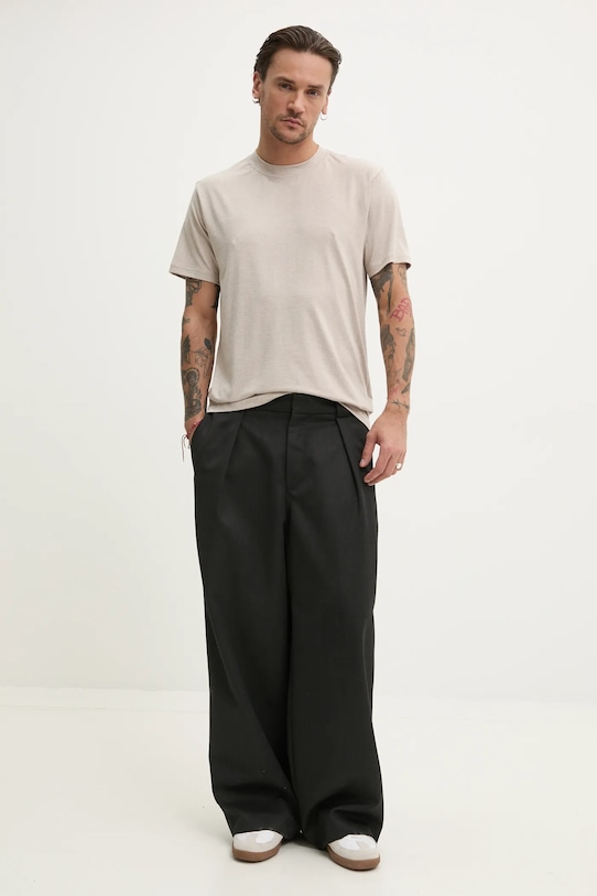 Hollister Co. tricou KI324.5089.172 bej SS25