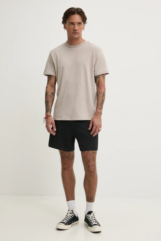 Hollister Co. t-shirt KI324.5136.400 beżowy SS25