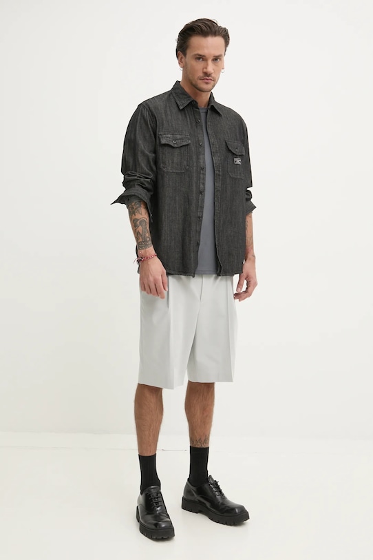 Majica kratkih rukava Hollister Co. KI324.5137.120 siva SS25