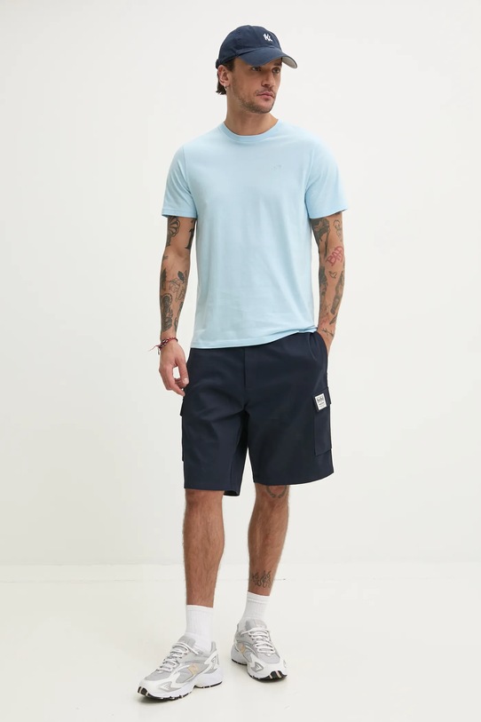 Hollister Co. tricou din bumbac KI324.5145.220 albastru SS25