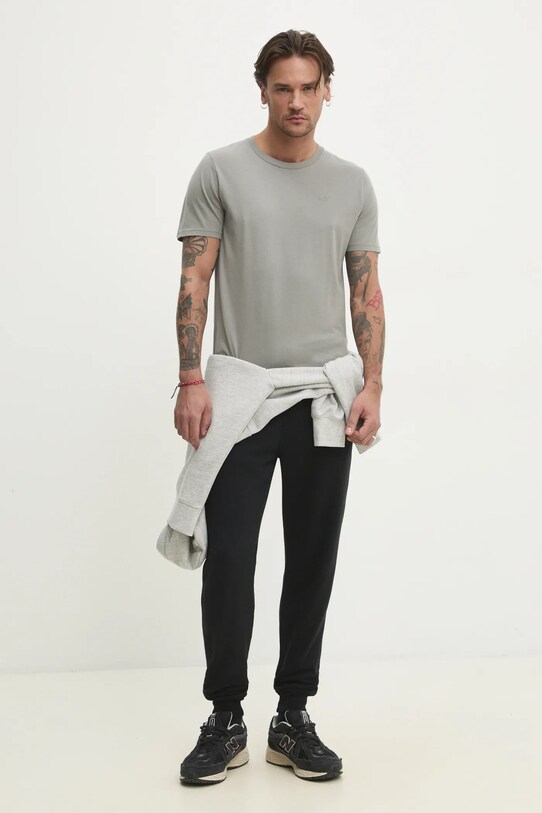 Hollister Co. tricou din bumbac KI324.5148.120 gri SS25