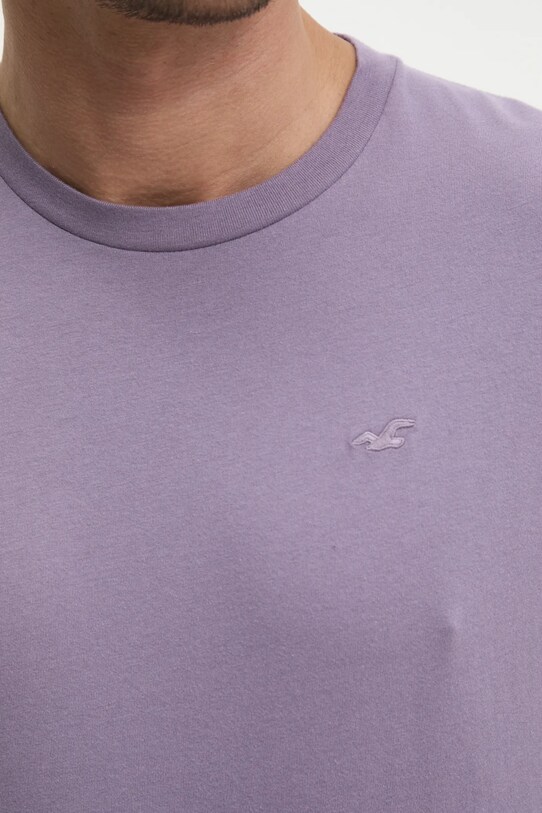 Hollister Co. tricou din bumbac KI324.5148.630 violet