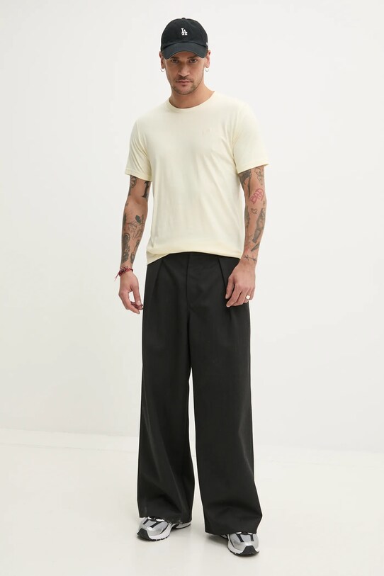 Hollister Co. t-shirt bawełniany KI324.5148.800 żółty SS25