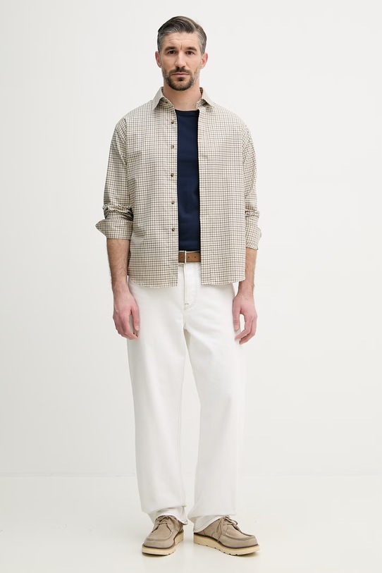 Tommy Hilfiger T-shirt basic męski bawełniany z elastanem MW0MW10800. granatowy SS26