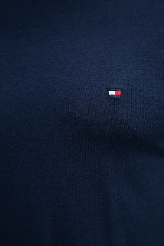 Tommy Hilfiger T-shirt basic męski bawełniany z elastanem MW0MW10800. granatowy