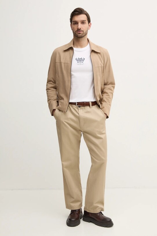 Tommy Hilfiger t-shirt bawełniany MW0MW38613 biały SS25