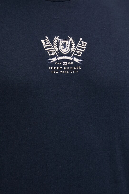 Tommy Hilfiger t-shirt bawełniany MW0MW38613 granatowy