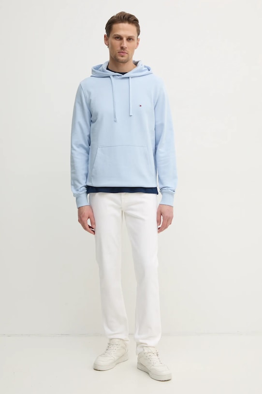 Tommy Hilfiger t-shirt bawełniany MW0MW38615 granatowy SS25