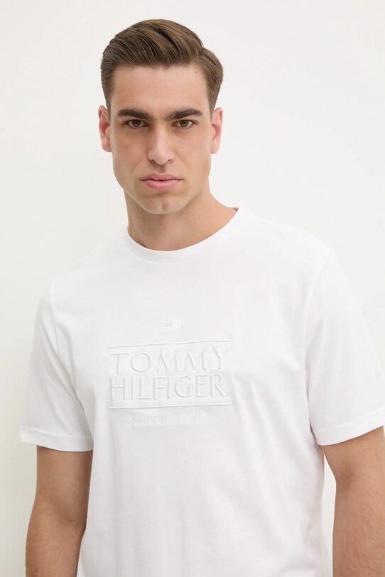 Хлопковая футболка Tommy Hilfiger белый MW0MW38620