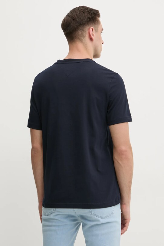 Îmbrăcăminte Tommy Hilfiger tricou din bumbac MW0MW38620 bleumarin