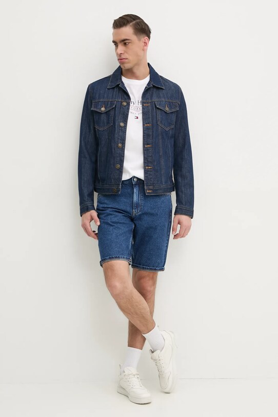 Бавовняна футболка Tommy Hilfiger MW0MW38621 білий SS25