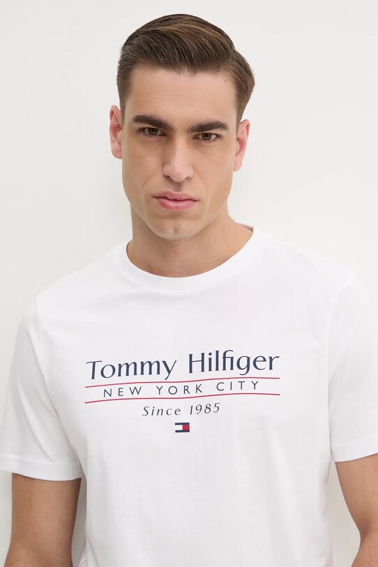 Бавовняна футболка Tommy Hilfiger білий MW0MW38621