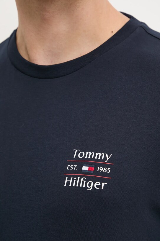 Бавовняна футболка Tommy Hilfiger MW0MW38622 темно-синій